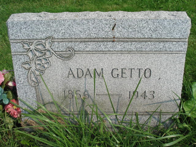 Adam Getto tombstone